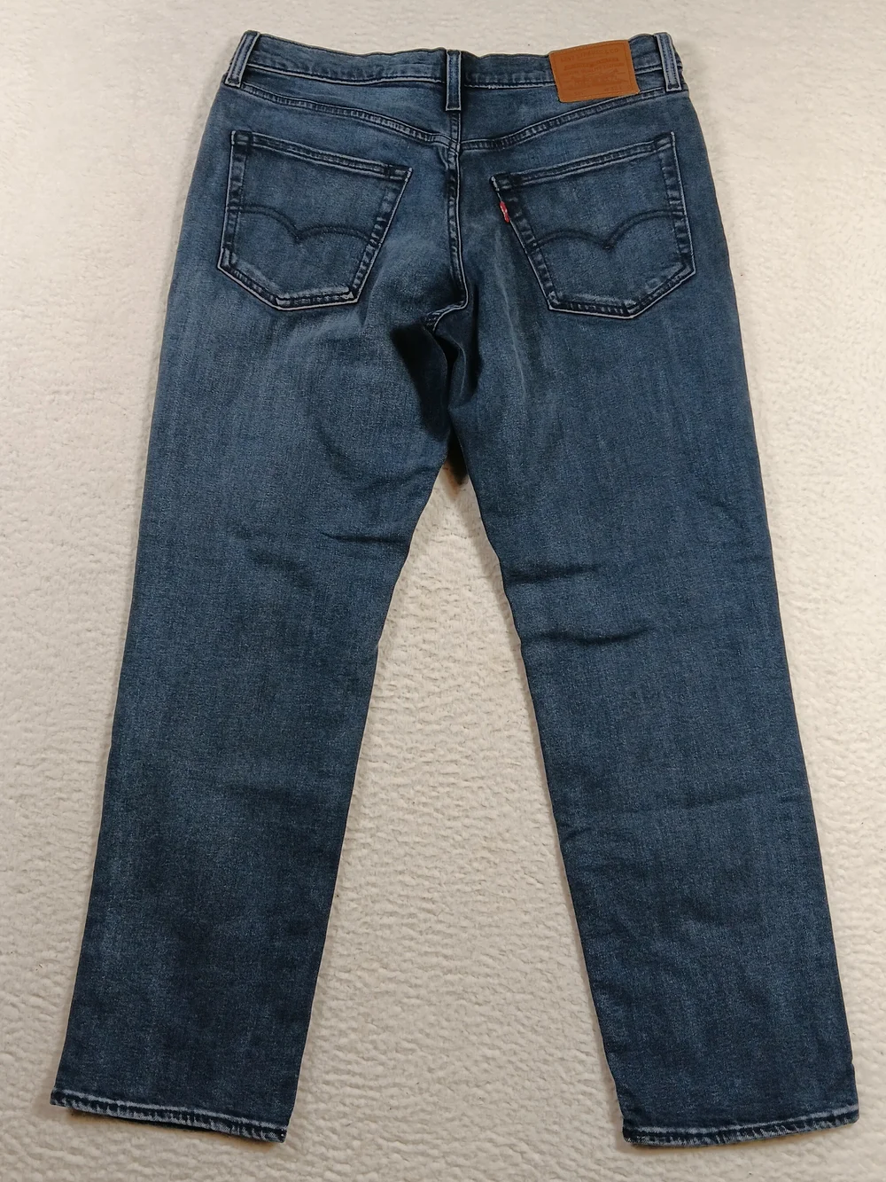 Levis 541 Premium Jeans Mens 32x30 Blue Denim Athletic Taper Fit Big E Stretch